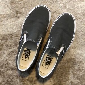 Gray slip on vans women size 8
